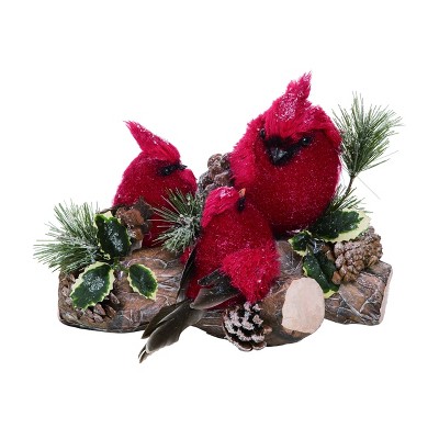 Transpac Foam Cardinal Centerpiece Home Decorations Christmas