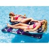 Swimline 66" Water Sports Inflatable Face-To-Face Dual Air Mattress 2-Person Pool Float - Purple/Gray - 3 of 3