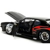 1971 Pontiac GTO Black with Flame Graphics "Bigtime Muscle" Series 1/24 Diecast Model Car by Jada - 3 of 4
