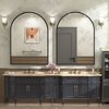 Apmir Arched High-Strength Tempered Glass and Aluminum Alloy Framed French Cleat Mounted Wall Decor Bathroom Vanity Mirror with 5-Year Warranty - 3 of 4