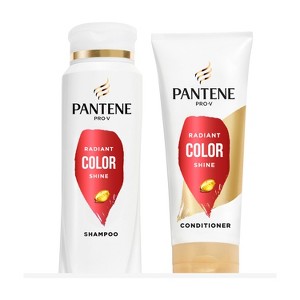 PANTENE PRO-V Radiant Color Shine Shampoo, 10.4oz + Conditioner, 9.0oz - 1 of 4