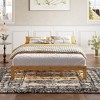 Gulches Queen Size Wood Platform Bed Frame-12 Inch Solid Wood Queen Bed Frame with Slat Support, No Box Spring Needed, Easy Assembly-Rustic Pine - 2 of 4