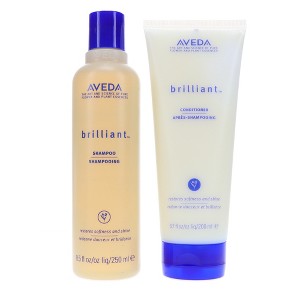 Aveda Brilliant Shampoo 8.5 oz & Brilliant Conditioner 6.7 oz Combo Pack - 1 of 4