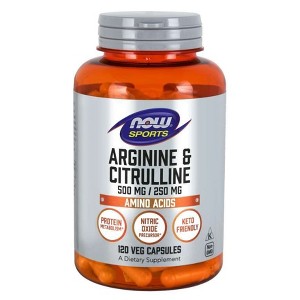 Arginine 500mg & Citrulline 250mg by Now Foods  -  120 Capsule - 1 of 2