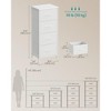 4-Drawer Fabric Dresser with Steel Frame, 66 lb Top Load Storage Organizer for Bedroom Closet - 4 of 4