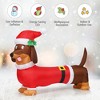 Costway 5 FT Inflatable Christmas Dog w/ LED Lights Blow Up Outdoor Yard Lawn Decoration - 4 of 4