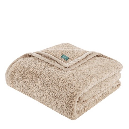 Full/queen Burlington Berber Bed Blanket Tan : Target