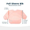 Tiny Twinkle Mess-Proof/Waterproof 2-Pack Long-Sleeve Baby Bib, Machine Washable Smock for Eating - 2 of 3