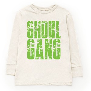 Ghoul Gang Block Distressed - Youth Long Sleeve Graphic T-Shirt - 1 of 4