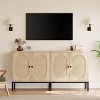 coucheta Modern Buffet Storage Cabinet with 2 Doors, Coffee Bar Cabinet with Adjustable Shelves, for Kitchen Room, Dining, Living Room - 3 of 4