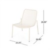 SKRAN Set of 2 Outdoor Mesh chair, Patio Iron Armless Chair with Angled Legs and Narrow Backrest for Patio, Porch, Poolside and Balcony - 3 of 4