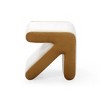 Vynxaria Modern Velvet Stool ¨C Multifunctional Arrow Design Ottoman for Kids & Home - 3 of 3