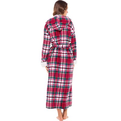 Unisex Baby Novelty Christmas Dressing Gown Robe Hooded Plush Fleece Xmas Print 
