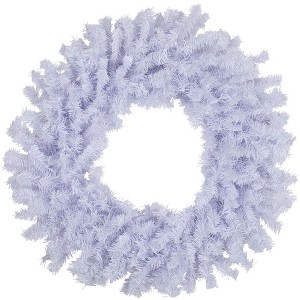 Northlight White Crystal Spruce Artificial Christmas Wreath - 20" - Unlit - 1 of 4
