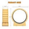 Cat Exercise Wheel with Detachable Carpet Runway, 42'' Solid Wood Indoor Cat Treadmill, Quiet Running Wheel for Training & Walking-3irtyhousy - 4 of 4