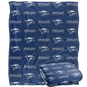 Broward College Logo Pattern Silky Touch Blanket White 50x60 - 1 of 4