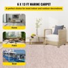 VEVOR Boat Carpet, 6 ft x 13.1 ft Marine Carpet for Boats, Waterproof Light Brown Carpet with Marine Backing, Brown - 3 of 4