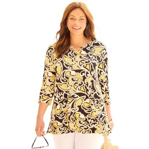 Catherines Women's Plus Size Seasonless Swing Tunic - 1 of 4