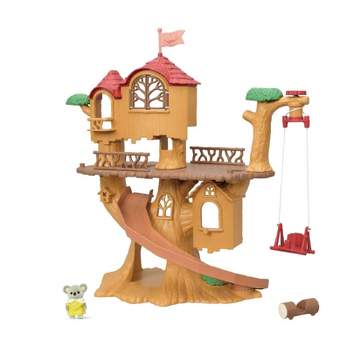 Li'l Woodzeez Toy Treehouse With Elevator 22pc - Treehouse Playset : Target
