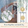LunaLulinlk Green Shower Curtain with Hooks – Heavy-Duty Mold/Mildew-Resistant - 4 of 4