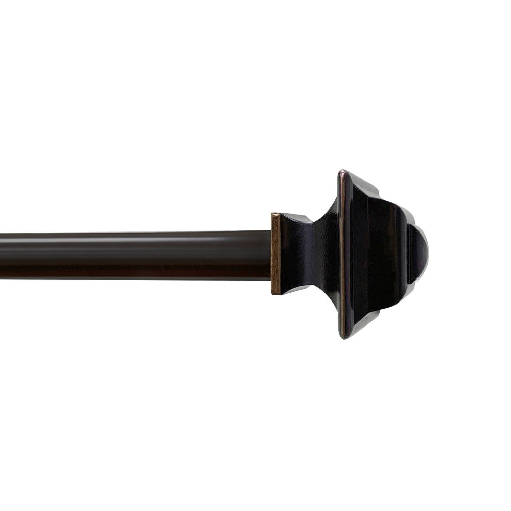 Photos - Curtains & Drapes Lumi Home Furnishings 28"-48" Square Curtain Rod - Oil Rubbed Bronze