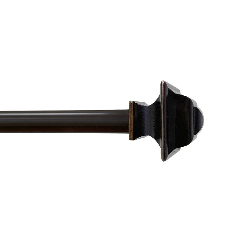 Lumi Home Furnishings Square Curtain Rod - Oil Rubbed Bronze, 1 of 7