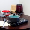 Gibson Eco-Friendly Home Hummington 5 Quart Green Ceramic Non-Stick Dutch Oven with Lid in Matte Grey - 4 of 4
