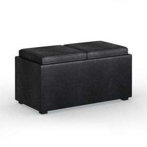 NicBex Modern Mid-Century 5 Piece Ottoman Bench with Storage & Flip Tray Top,Upholstered Storage Bench for Living Room,Bedroom,Entryway - 1 of 4