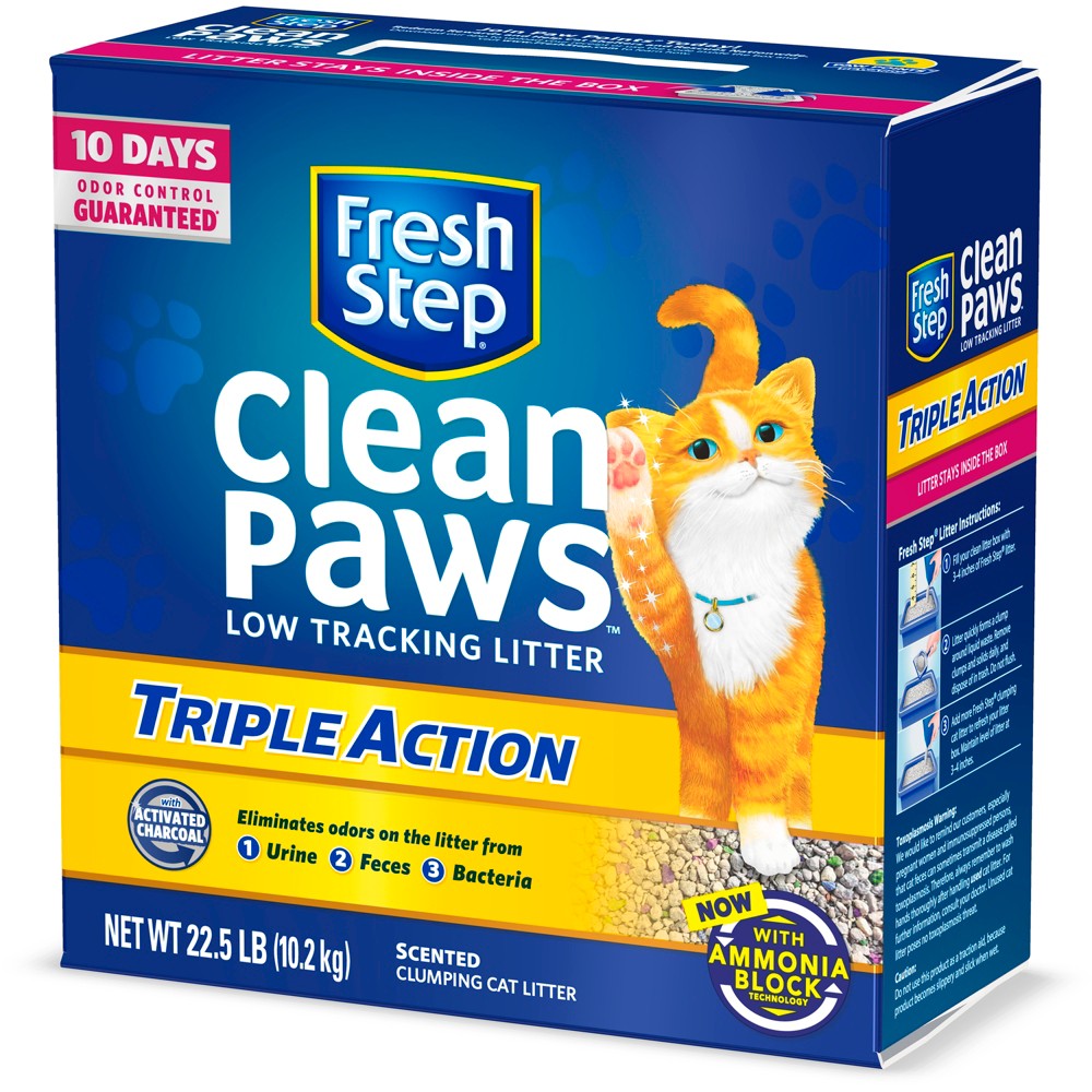 UPC 044600318745 Fresh Step Clean Paws Triple Action Scented Litter
