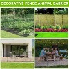 Decorative Garden Fence,10 Panels No Dig Decorative Fence with Gate for Outdoor,Yard, Patio, Animal Barrier Rustproof Metal Wire Panel,Dog Fence - 3 of 4