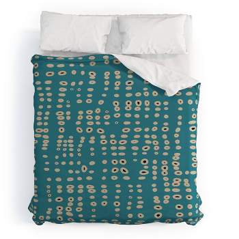 Deny Designs Mirimo Spotties Duvet Cover Bedding Set Green