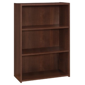 Monarch Specialties Bookshelf Bookcase 4 Tier 36InchH Office Bedroom Laminate Brown Transitional - 1 of 4