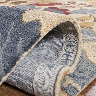 Jardin Beige and Multi Floral Wool Hand-Tufted Area Rug
