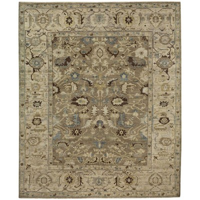 Gray Hand-Knotted Wool 8' x 10' Persian Area Rug