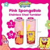 Dragon Glassware x SpongeBob SquarePants 24 oz Pink Vacuum Insulated Tumbler with Lid and Straws - 2 of 4