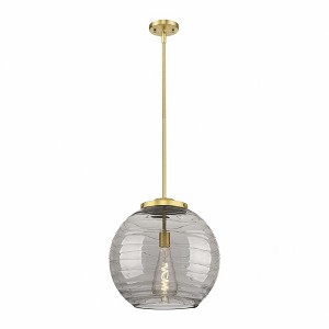 Athens Deco Swirl - 1 Light Pendant In Industrial Style-17.13 Inches Tall and 15.75 Inches Wide - 1 of 1