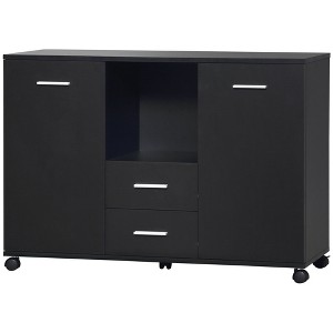 NicBex Mobile File Cabinet with Double Door,Office Cabinet with Metal Handles and Casters,Modern Cabinet,Filing Cabinets for Home Office - 1 of 4