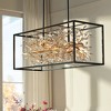 Possini Euro Design Carrine Black Gold Linear Pendant Chandelier 38 1/2" Wide Modern Clear Crystal 8-Light Fixture for Dining Room Kitchen Island Home - 2 of 4