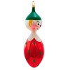 De Carlini Italian Ornaments 7.0 Inch Vintage Christmas Clown Christmas Tree Ornament , Italian Ornament Glass (1PC) - 4 of 4