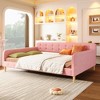 Whisen Twin Size Upholstered Daybed with 4 Support Legs - 3 of 4