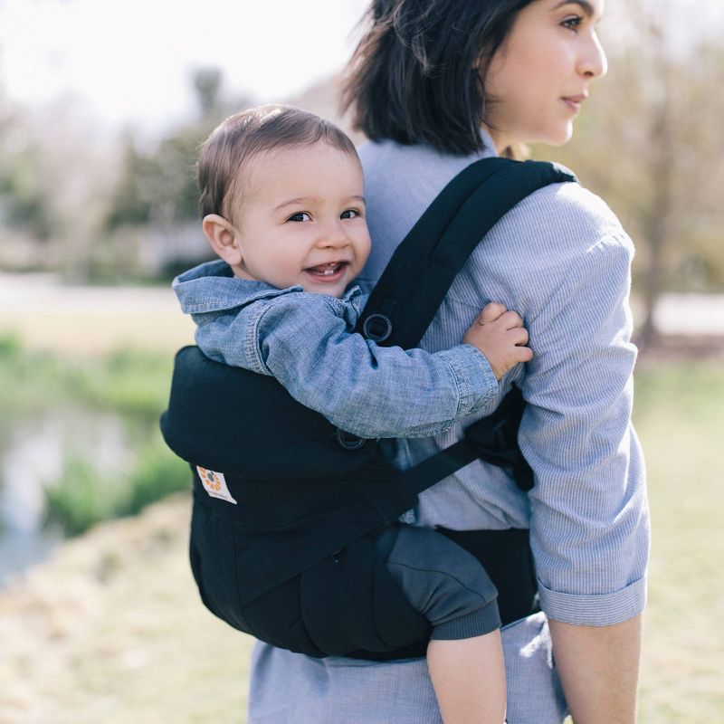 Ergobaby 360 Soft Structured Baby Carrier with Lumbar Support - For Babies - Pure Black - 12-45 lbs, 6 of 9