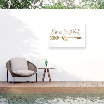 Jenaya Jackson Girl Power VII Outdoor Canvas Art