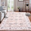 Foldable Chenille Persian Flower Rug, Ultra-Soft, Kid & Pet Friendly, Durable Edges, Easy to Clean and Portable - 3 of 4