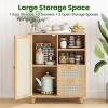 SEVOBAL Sideboard Buffet Cabinet Storage Cabinet with Drawers Adjustable Shelf Accent Cabinet for Living Room Kitchen Entryway, Beige, 15"*27.5"*33.8" - 2 of 4