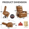 NicBex Chenille Lift Recliner Chair for Elderly,Cozy Massage Chairs with Massage and Lumbar Heating,Modern Reclining Chairs for Living Room - 3 of 4