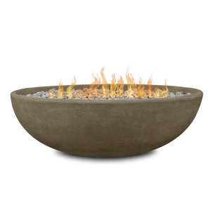 Riverside 48" Oval Concrete Propane Fire Pit - 1 of 4
