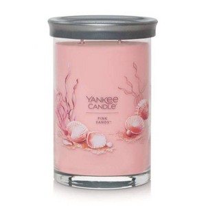 Signature Large Pink Sands Tumbler Candle 20oz - Yankee Candle: Soy Wax Blend, Glass Jar, Dual Wick, 60hr Burn Time - 1 of 4