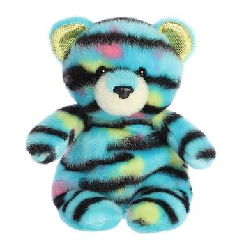 Aurora Small Huckleberry Tiger Jammies Vibrant Stuffed Animal Blue 8"