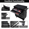 GustoWave 7 Drawers Rolling Tool Chest with Wheels, Portable Rolling Tool Box on Wheels, Tool Chest Organizer for Garage, Workshop, Black - 3 of 4