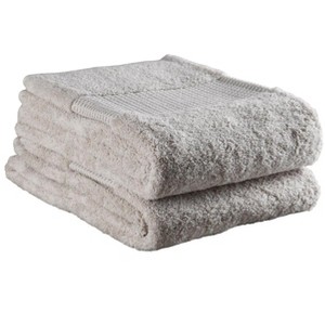 HomeRoots Beige Cotton 36" X 72" Quick Dry Terry Cloth Bath Sheet - 1 of 3